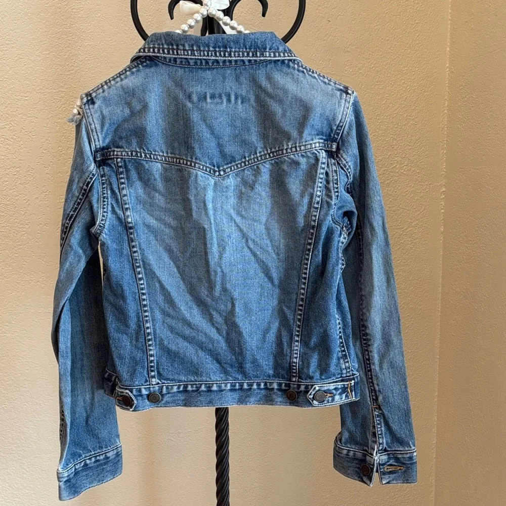 Abercrombie &‎ Fitch Classic Blue Denim Jacket~Sz Youth Large